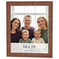 thumbnail image 1 of 16x19 Frame Brown Farmhouse Solid Wood Picture Frame Width 1.5 Inches | Interior Frame Depth 0.5, 1 of 8