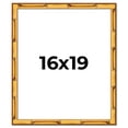 thumbnail image 1 of 16x19 Frame Gold Bamboo Solid Wood Picture Frame | 1 Inch Moulding Width | Interior Frame Depth, 1 of 8