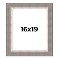 16x19 Frame Grey Real Wood Picture Frame Width 2.75 Inches | Interior Frame Depth 0.5 Inches |