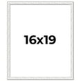 thumbnail image 1 of 16x19 Frame White Real Wood Picture Frame Width 0.75 inches | Interior Frame Depth 0.5 inches |, 1 of 8