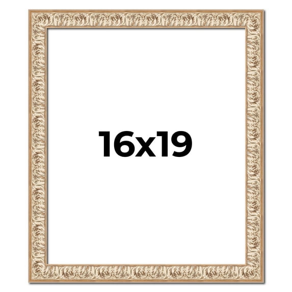16x19 Frame White Real Wood Picture Frame Width 1.5 inches | Interior Frame Depth 0.5 inches |