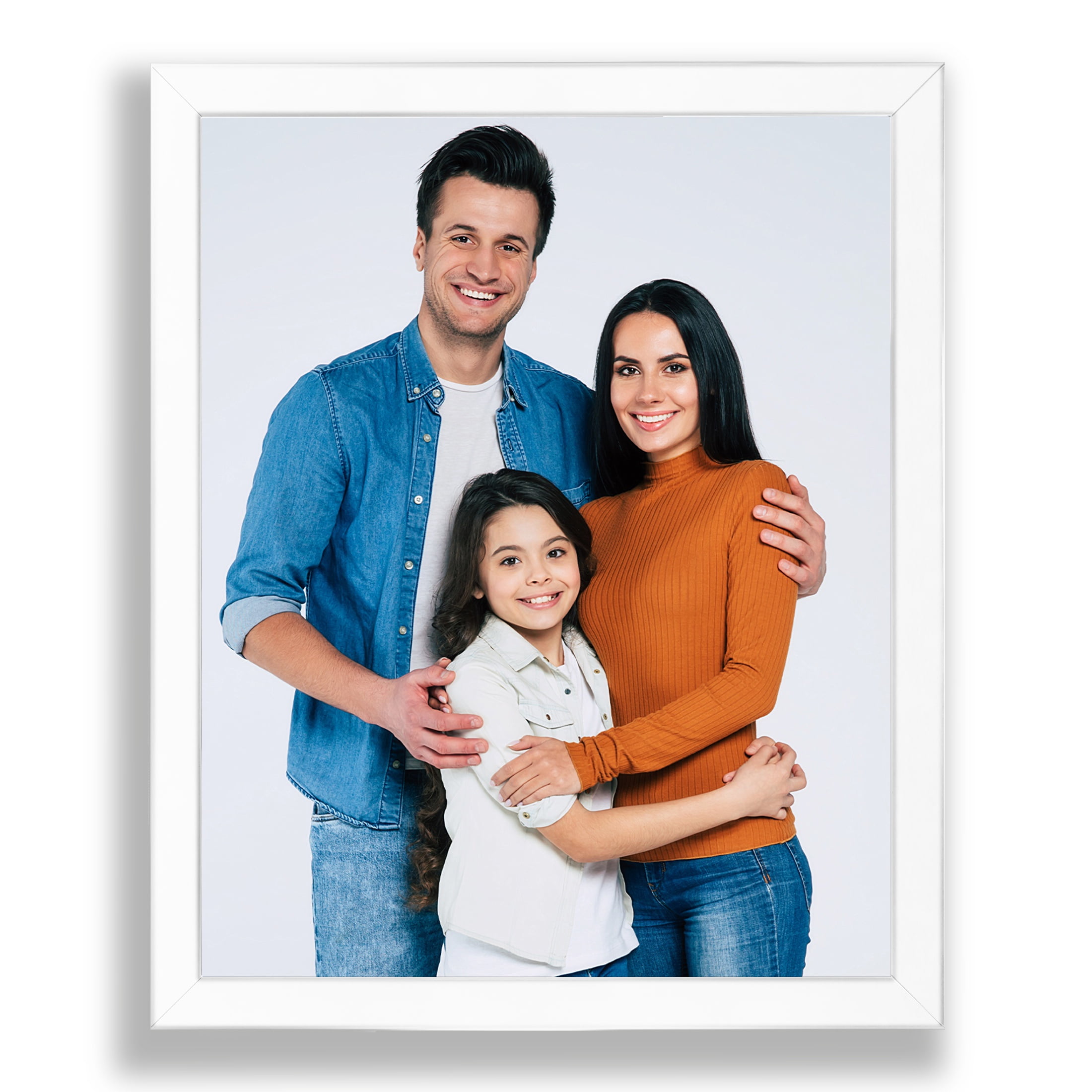 16x20 1.25" White Wood Picture Frame, No Mat