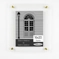 thumbnail image 1 of 16x20 Acrylic Floating Frame with Gold Standoff Wall Mount Hardware, 1 of 8