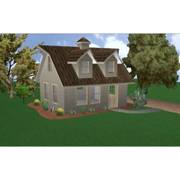 16x20 Cabin w/Loft Plans Package, Blueprints & Material List