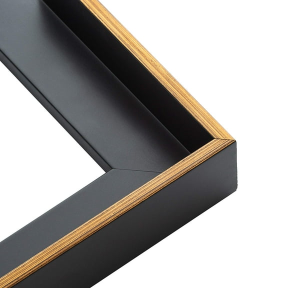 16x20 Canvas Frame Gold Solid Wood Floater Frame Width 1 Inches | Interior Frame Depth 1 Inches |