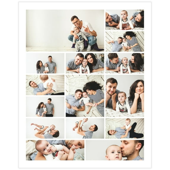 16x20 Collage Poster, Glossy Photo Paper