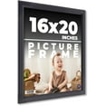 thumbnail image 1 of 16x20 Frame Black Passaggi Solid Wood Picture Frame Width 1.5 Inches | Interior Depth 0.5 Inches |, 1 of 8
