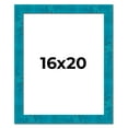 thumbnail image 1 of 16x20 Frame Blue Teal Burl Wood Picture Frame | 1.75 Inch Moulding Width | Interior Frame Depth 0.5, 1 of 8