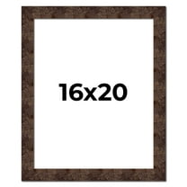 16x20 Frame Brown Burl Real Wood Picture Frame Width 1.625 Inches | Interior Frame Depth 0.5 Inches