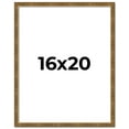 thumbnail image 1 of 16x20 Frame Gold Picture Frame - Complete Modern Photo Frame Includes UV Acrylic Shatter Guard, 1 of 8