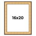 thumbnail image 1 of 16x20 Frame Gold Plein Aire Solid Wood Picture Frame Width 2 Inches | Interior Frame Depth 0.5, 1 of 8