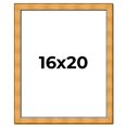 thumbnail image 1 of 16x20 Frame Gold Rustic Solid Wood Picture Frame | 1.25 Inch Wide Moulding | Rustique Gold, 1 of 8