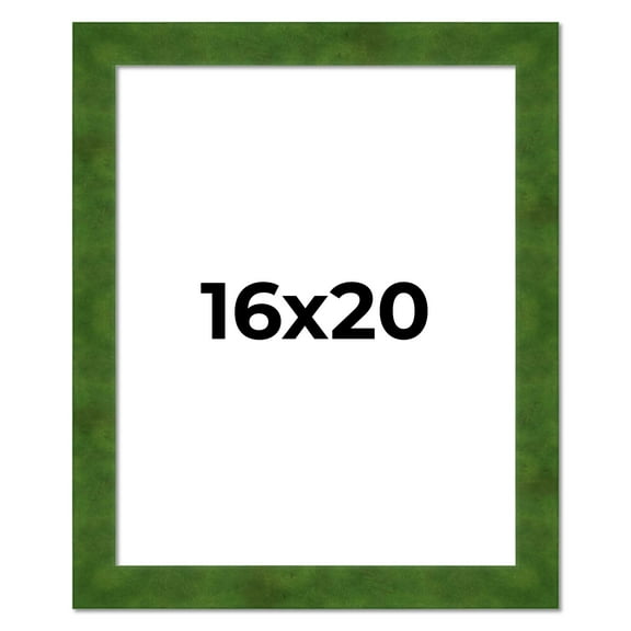 16x20 Frame Green Burl Solid Wood Picture Frame | 1.75 Inches Moulding Width | Interior Frame Depth