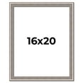 thumbnail image 1 of 16x20 Frame Grey Real Wood Picture Frame Width 1.25 inches | Interior Frame Depth 0.5 inches | Hans, 1 of 8