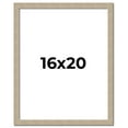thumbnail image 1 of 16x20 Frame Grey Solid Wood Picture Frame Width 1 Inches | Interior Frame Depth 0.5 Inches |, 1 of 8