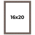 thumbnail image 1 of 16x20 Frame Silver Real Wood Picture Frame Width 1.25 Inches | Interior Frame Depth 0.5 Inches |, 1 of 8