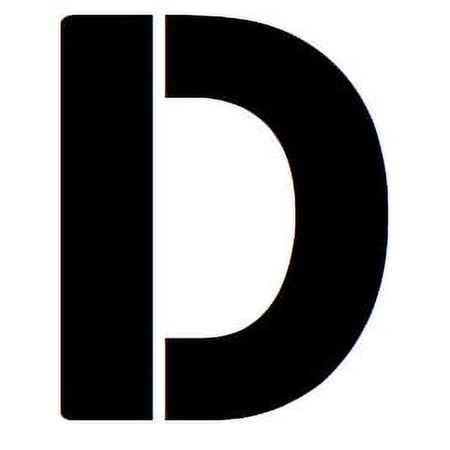16x20 Large Letter Stencil from 4 Ply Mat Board LetterD