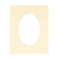 thumbnail image 1 of 16x20 Mat Bevel Cut for 11x14 Photos Precut Cream Oval Shaped Photo Mat Board Opening Pack of 1 Matboard, 1 of 4