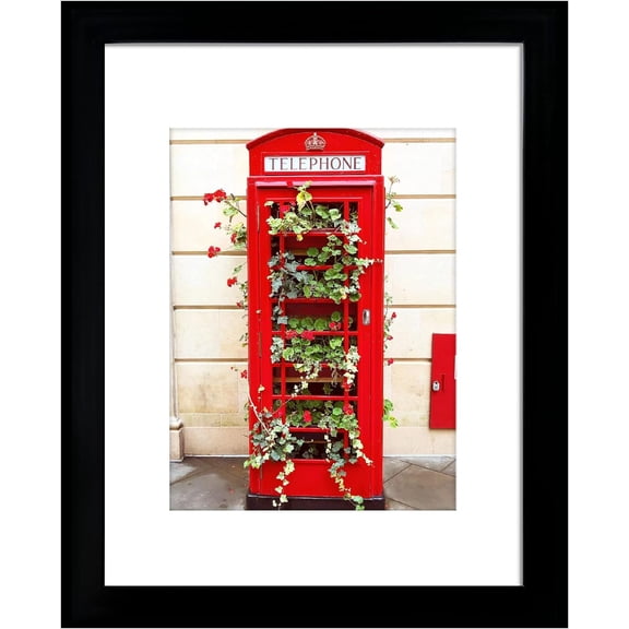 16x20 Picture Frame Black, Display Pictures 11x14 with Mat or without Mat, Photo Frames Wall Gallery, 1 Pack