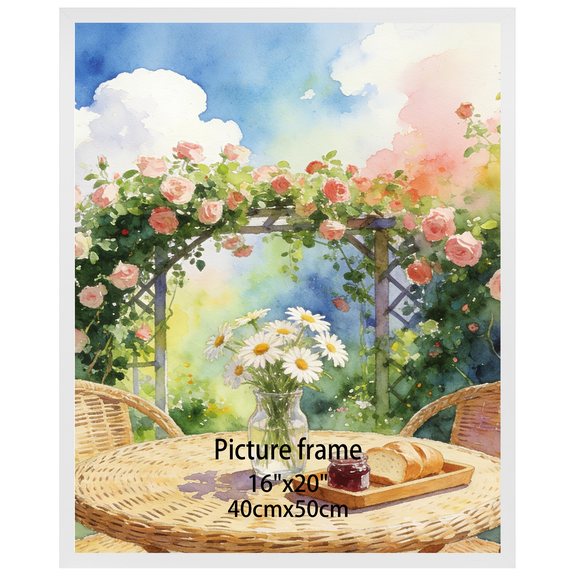 16x20 Picture Frame for Wall Mounted Display Vertically or Horizontally, White