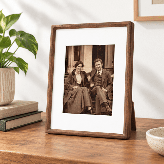 Graduating Senior Frame Design 16x20 Picture Frames Walnut Wood Hand Make Crafteder Frame With Mat To ...