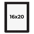thumbnail image 1 of 16x20 Shadow Box Black Solid Wood Display Picture Frame | 1 Inch Rabbet Depth | | 1.375 Inch, 1 of 4