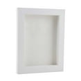 thumbnail image 1 of 16x20 Shadow Box Frame White Wood | With a 3/4" Usable Display Depth | Includes a White Real Suede, 1 of 6