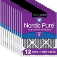 thumbnail image 1 of 16x20x1 (15_1/2x19_1/2) Furnace Air Filters MERV 8 Pleated Plus Carbon 12 Pack, 1 of 7