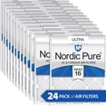 thumbnail image 1 of 16x20x1 (Actual: 15_1/2x19_1/2) Nordic Pure Ultra MERV 16 Air Filters 24 Pack, 1 of 7