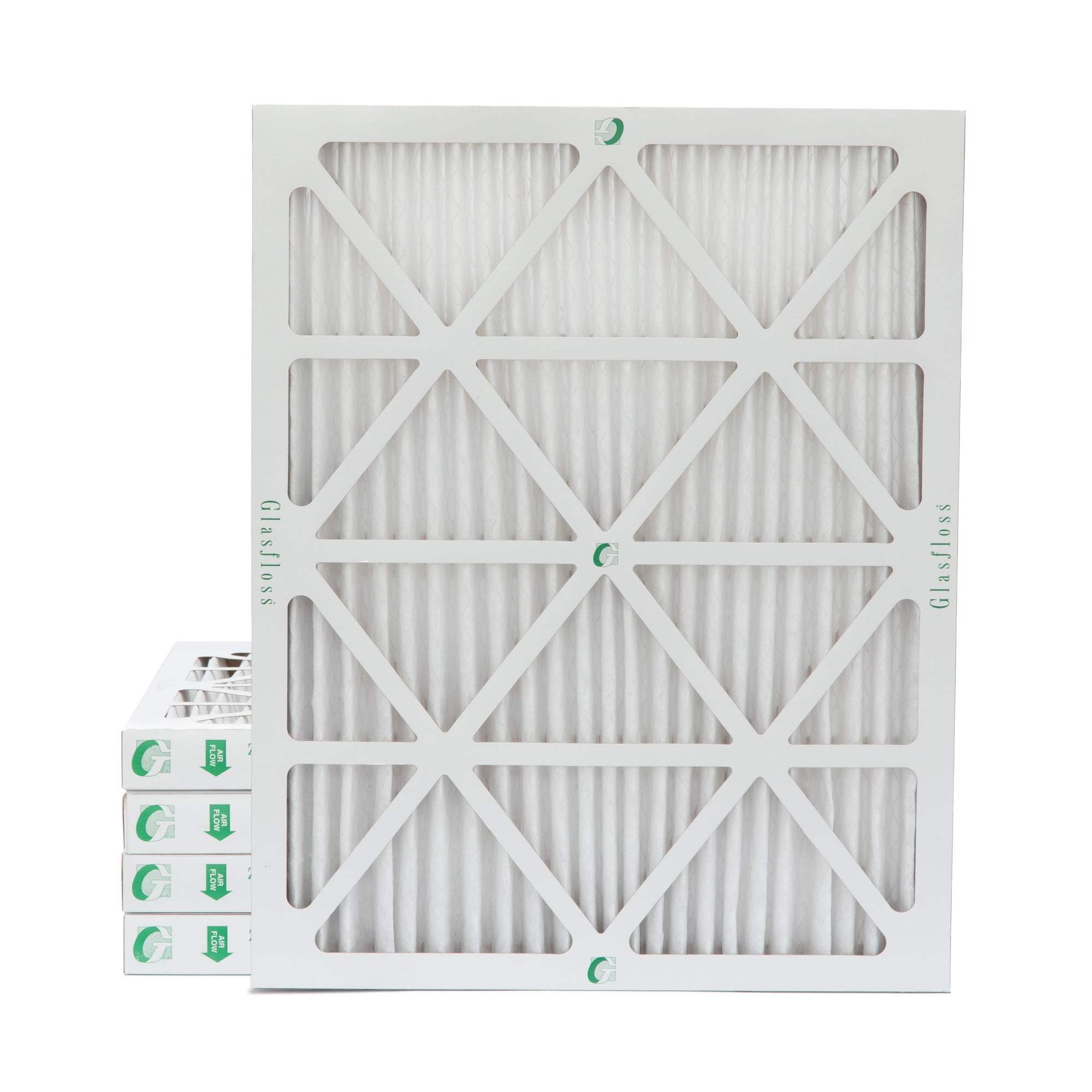 16x20x2 MERV 10 Pleated HVAC Air Filters by Glasfloss. ( Quantity 5 ...