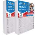 thumbnail image 1 of 16x20x5 Air Filter MERV 11 Comparable to MPR 1000, MPR 1200 & FPR 7 Compatible with Goodman / Amana M0-1056 Premium USA Made 16x20x5 Furnace Filter 2 Pack by AIRX FILTERS WICKED CLEAN AIR., 1 of 3