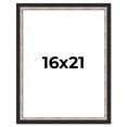 thumbnail image 1 of 16x21 Frame Silver Real Wood Picture Frame Width 1.25 Inches | Interior Frame Depth 0.75 Inches |, 1 of 8