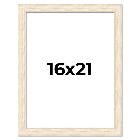 16x21 Frame White Real Wood Picture Frame Width 1.5 inches | Interior Frame Depth 0.5 inches | Barn