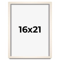 16x21 Frame White Wheat Solid Wood Picture Frame | Moulding Width 0.75 Inches | Interior Depth 0.5