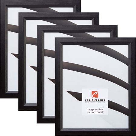 16x22 Craig Frames Simple Black Hardwood Picture Frame, Set of 4