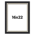 thumbnail image 1 of 16x22 Frame Black Real Wood Picture Frame Width 2.25 Inches | Interior Frame Depth 0.5 Inches |, 1 of 8