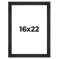 thumbnail image 1 of 16x22 Frame Black Rustic Barnwood Solid Wood Picture Frame | 1.5 Inch Moulding Width | Includes UV, 1 of 8