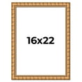 thumbnail image 1 of 16x22 Frame Gold Real Wood Picture Frame Width 1.5 inches | Interior Frame Depth 0.5 inches |, 1 of 8