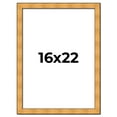 thumbnail image 1 of 16x22 Frame Gold Rustic Solid Wood Picture Frame | 1.25 Inch Wide Moulding | Rustique Gold, 1 of 8
