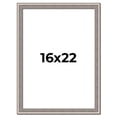 thumbnail image 1 of 16x22 Frame Grey Real Wood Picture Frame Width 1.25 inches | Interior Frame Depth 0.5 inches | Hans, 1 of 8