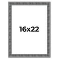 thumbnail image 1 of 16x22 Frame Silver Black Rustic Sonoma Solid Wood Picture Frame | 1.5 Inch Moulding Width |, 1 of 8