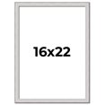 thumbnail image 1 of 16x22 Frame Silver Inner Slope Bevel Picture Frame | 1 Inch Moulding Width | 0.75 Inch Rabbet Depth, 1 of 8