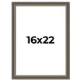 thumbnail image 1 of 16x22 Frame Silver Real Wood Picture Frame Width 1.25 Inches | Interior Frame Depth 0.5 Inches |, 1 of 8
