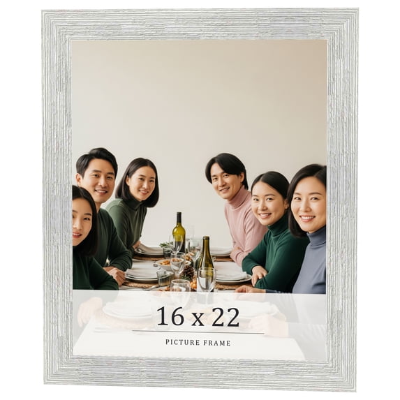 16x22 Frame White Real Wood Picture Frame Width 1.5 inches | Interior Frame Depth 0.5 inches | Barn