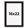 thumbnail image 1 of 16x22 Shadow Box Black Solid Wood Display Picture Frame | 1 Inch Rabbet Depth | | 1.375 Inch, 1 of 4