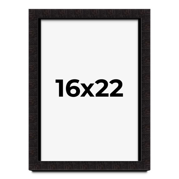 16x22 Shadow Box Black Solid Wood Display Picture Frame | 1 Inch Rabbet Depth | | 1.375 Inch