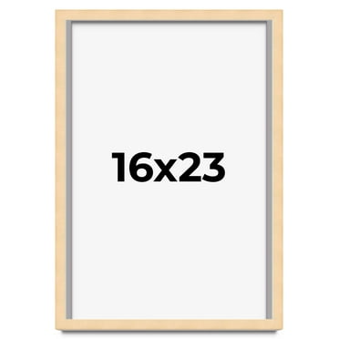16x23 Frame Beige Real Wood Picture Frame Width 0.75 inches | Interior Frame Depth 0.5 inches |