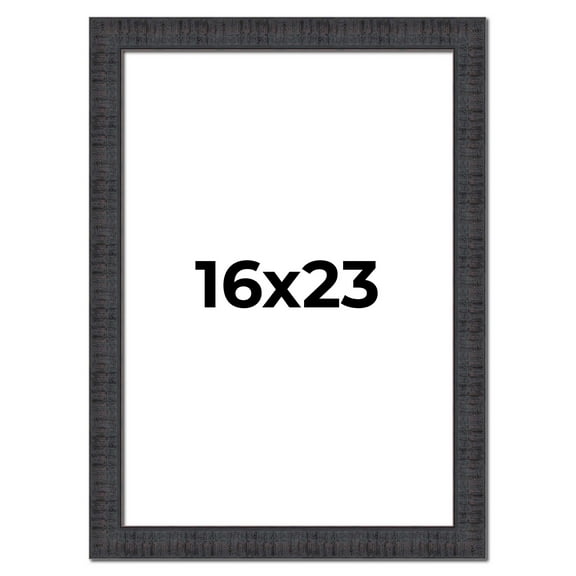 16x23 Frame Brown Rustic Solid Wood Picture Frame 1.5 Inches Wide | Interior Frame Depth 0.5 Inches