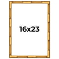 thumbnail image 1 of 16x23 Frame Gold Bamboo Solid Wood Picture Frame | 1 Inch Moulding Width | Interior Frame Depth, 1 of 8