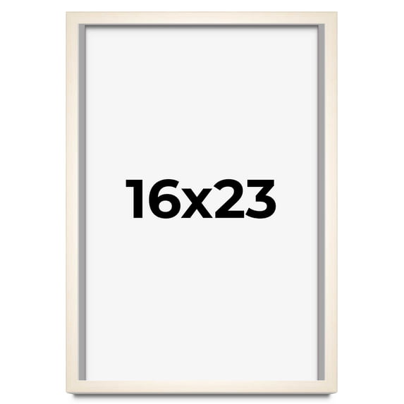 16x23 Frame White Wheat Solid Wood Picture Frame | Moulding Width 0.75 Inches | Interior Depth 0.5